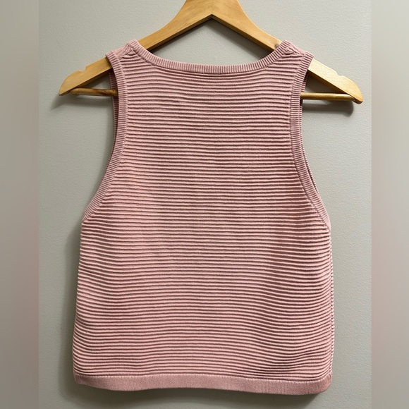 Babaton Pink Ribbed Tank Top - Picture 5 of 5